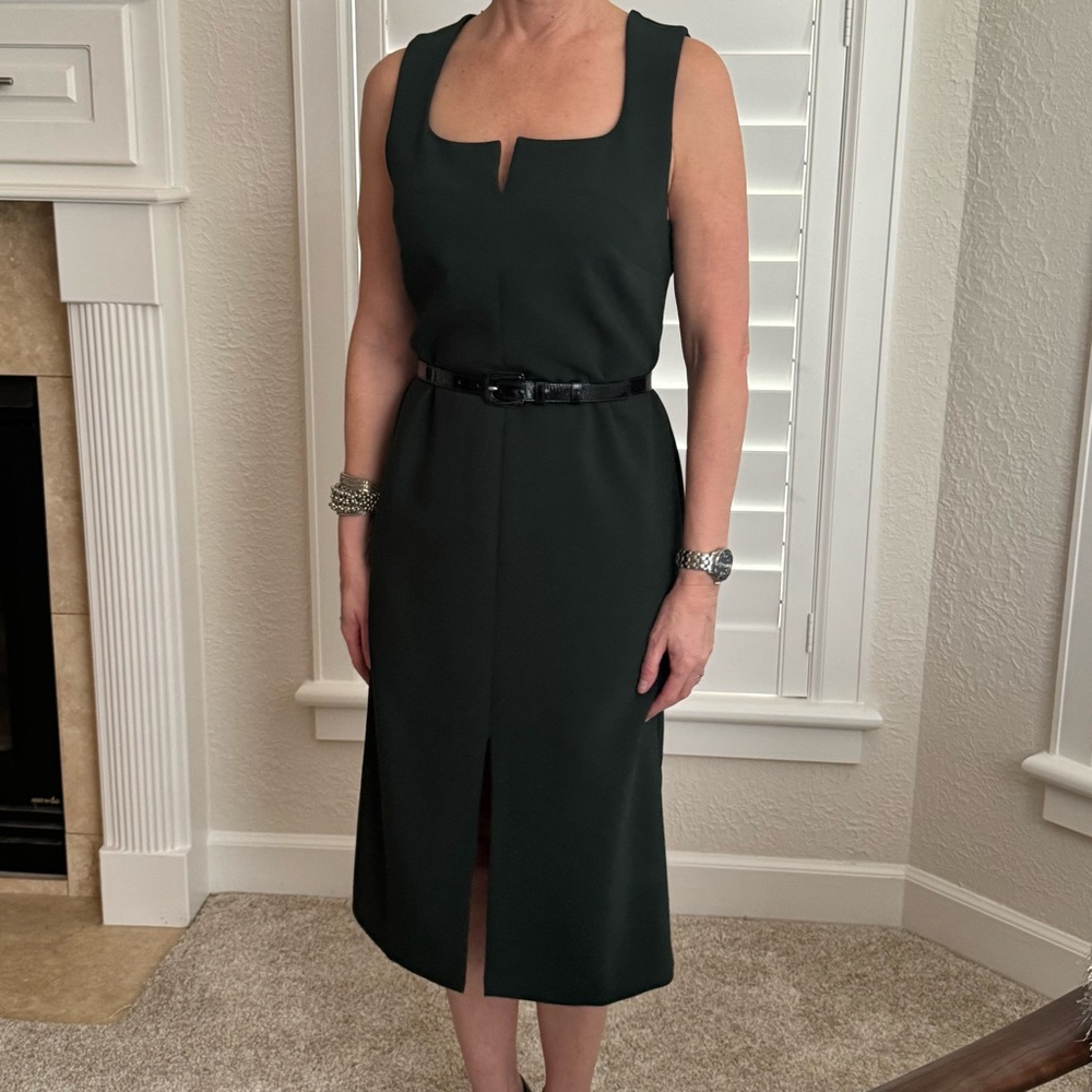 Banana Republic Dark Green Midi Dress